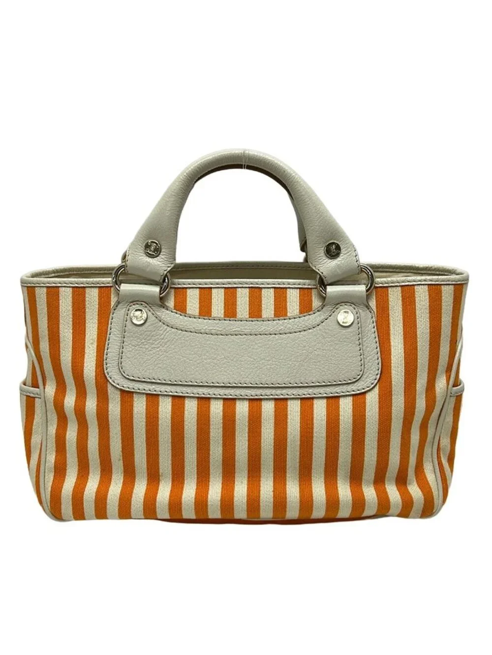 Celine Tote Bag Boogie Ivory Leather